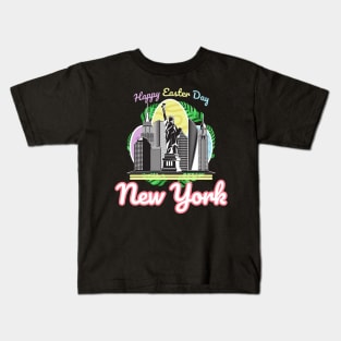 Happy Easter Day New York Kids T-Shirt